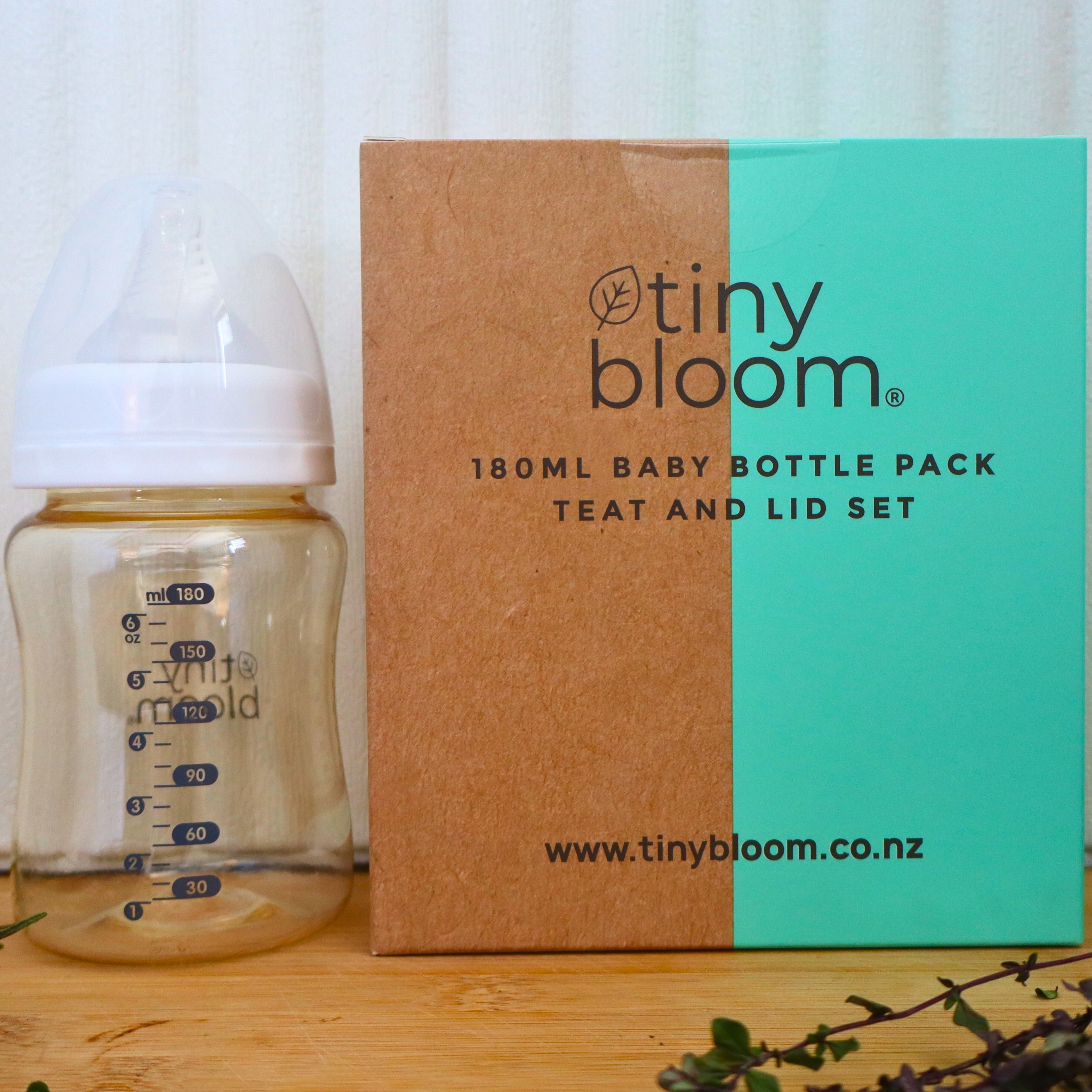 Baby Bottles 180ml Pack Anti-Colic Feeding Set Tiny Bloom