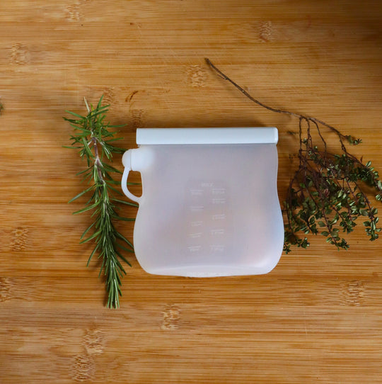 240ml  and 250ml Silicone Pouches - Eco Friendly Food/Milk Storage