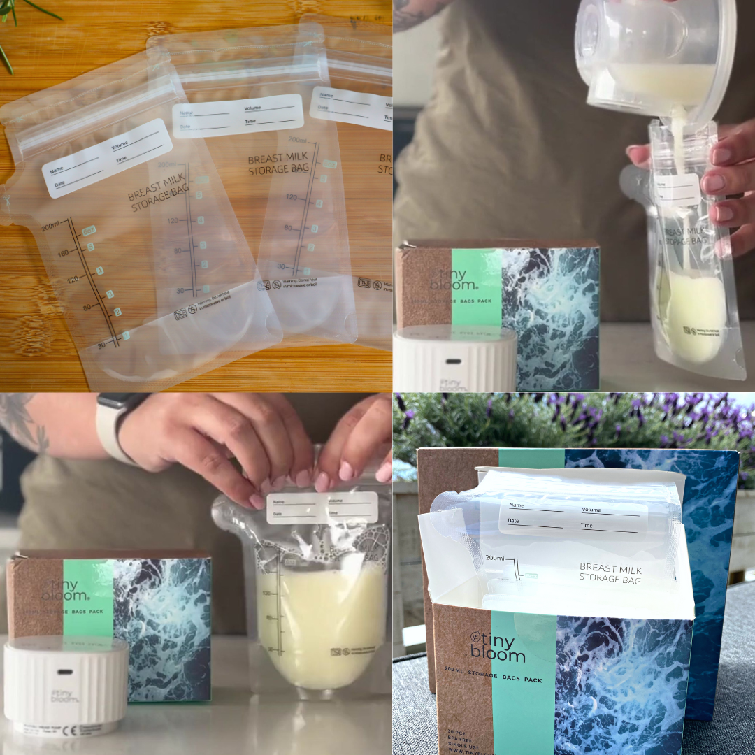 30 x Ziplock 200 ml Milk Storage Bags