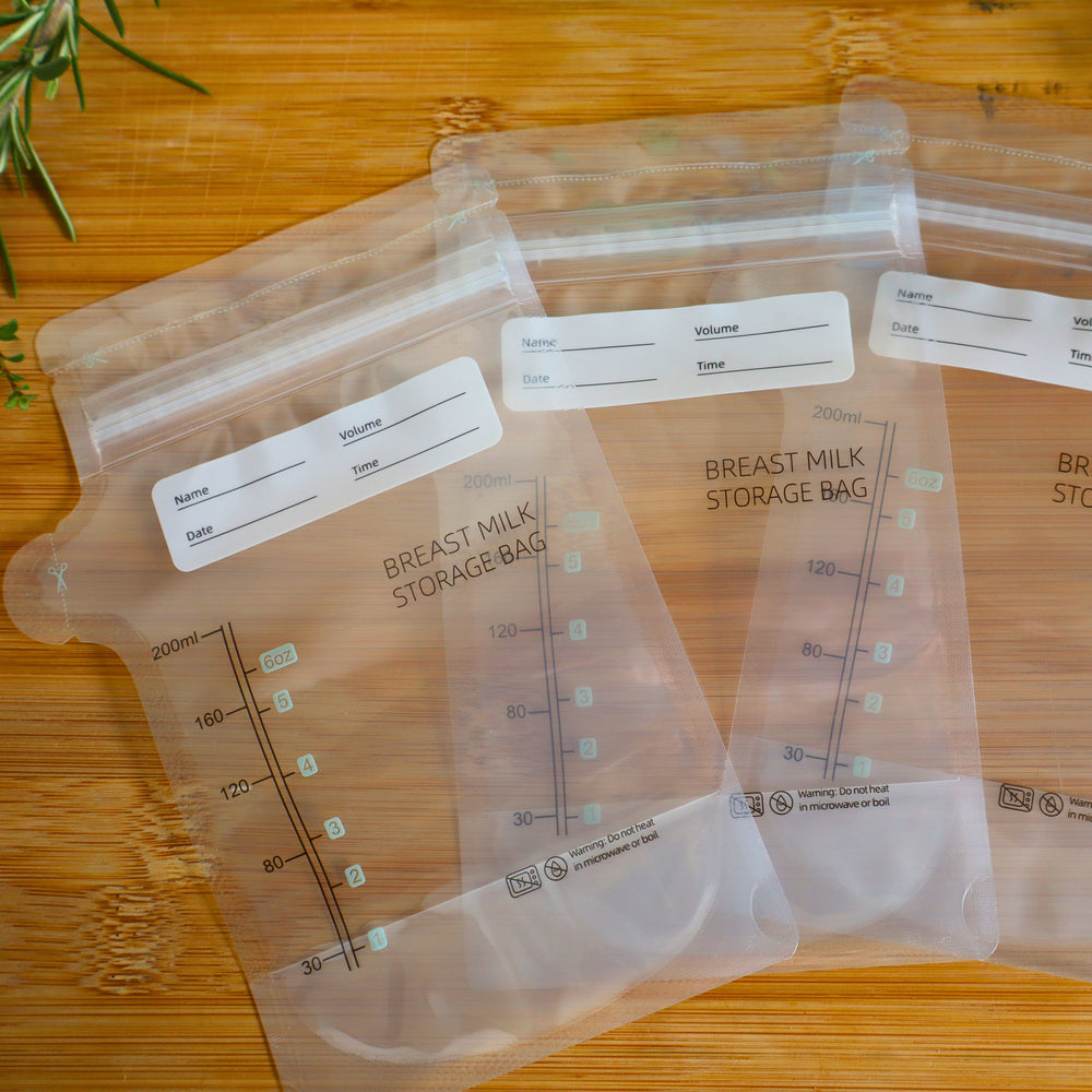 30 x Ziplock 200 ml Milk Storage Bags