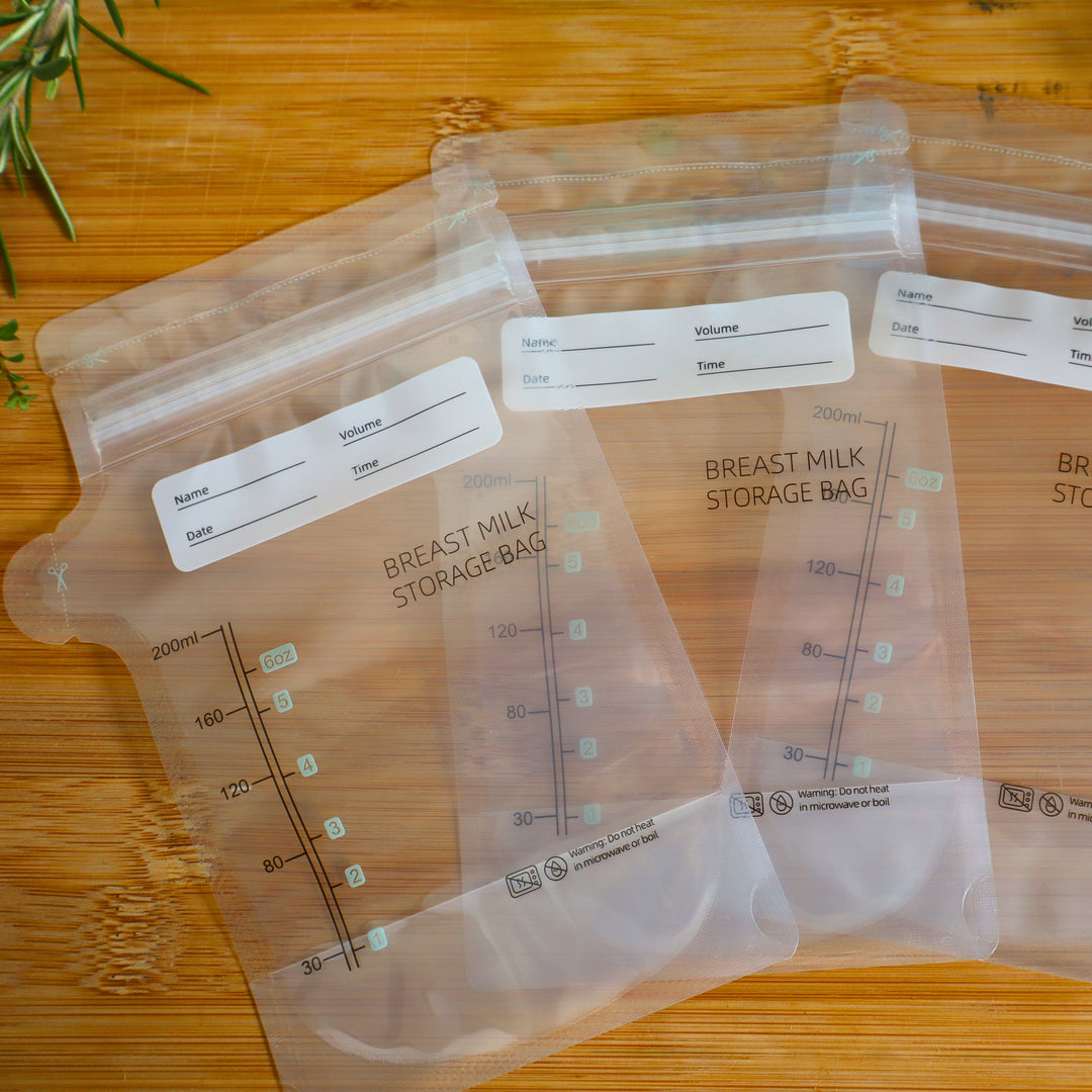 30 x Ziplock 200 ml Milk Storage Bags