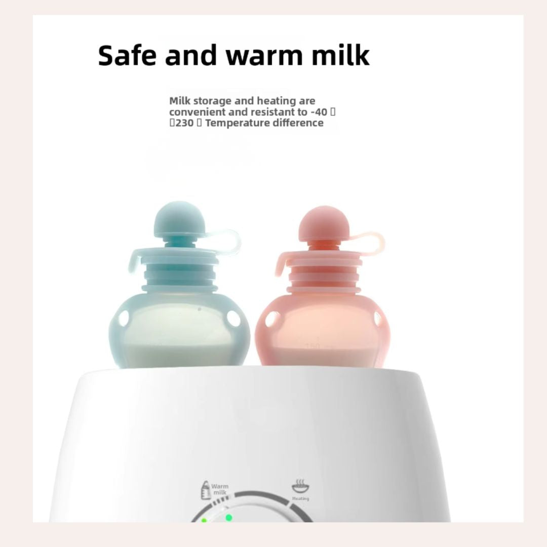 Suggestion


Two baby bottles with a white base labeled 'Safe and warm milk' on a light pink background.
