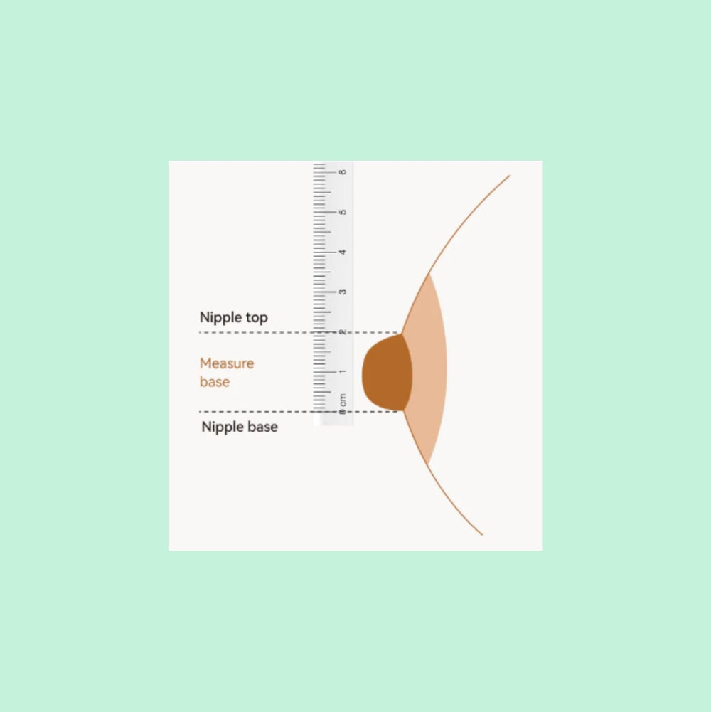Silicone Measuring Card - Nipple Size for your Pump