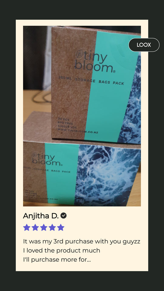30 x Ziplock 200 ml Milk Storage Bags