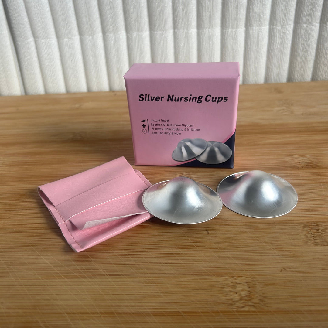 Sterling Silver Nipple Cups 2 Pack - Natural Healing for Sore Nipples
