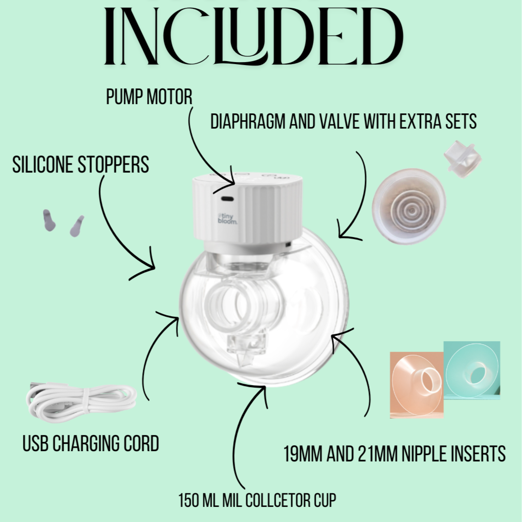 Wearable Breast Pump - Hands Free Pumping - Tiny Bloom - immediate delivery