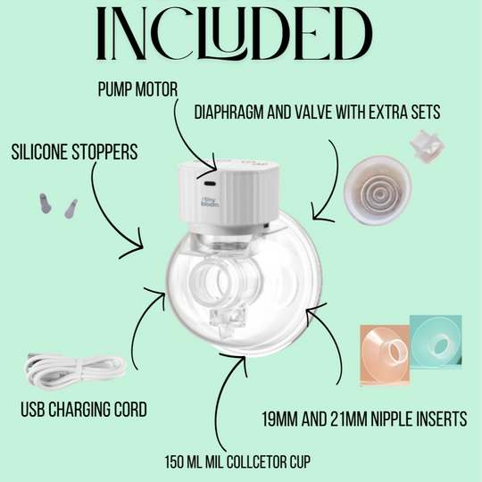 Wearable Breast Pump - Hands Free Pumping - Tiny Bloom - immediate delivery