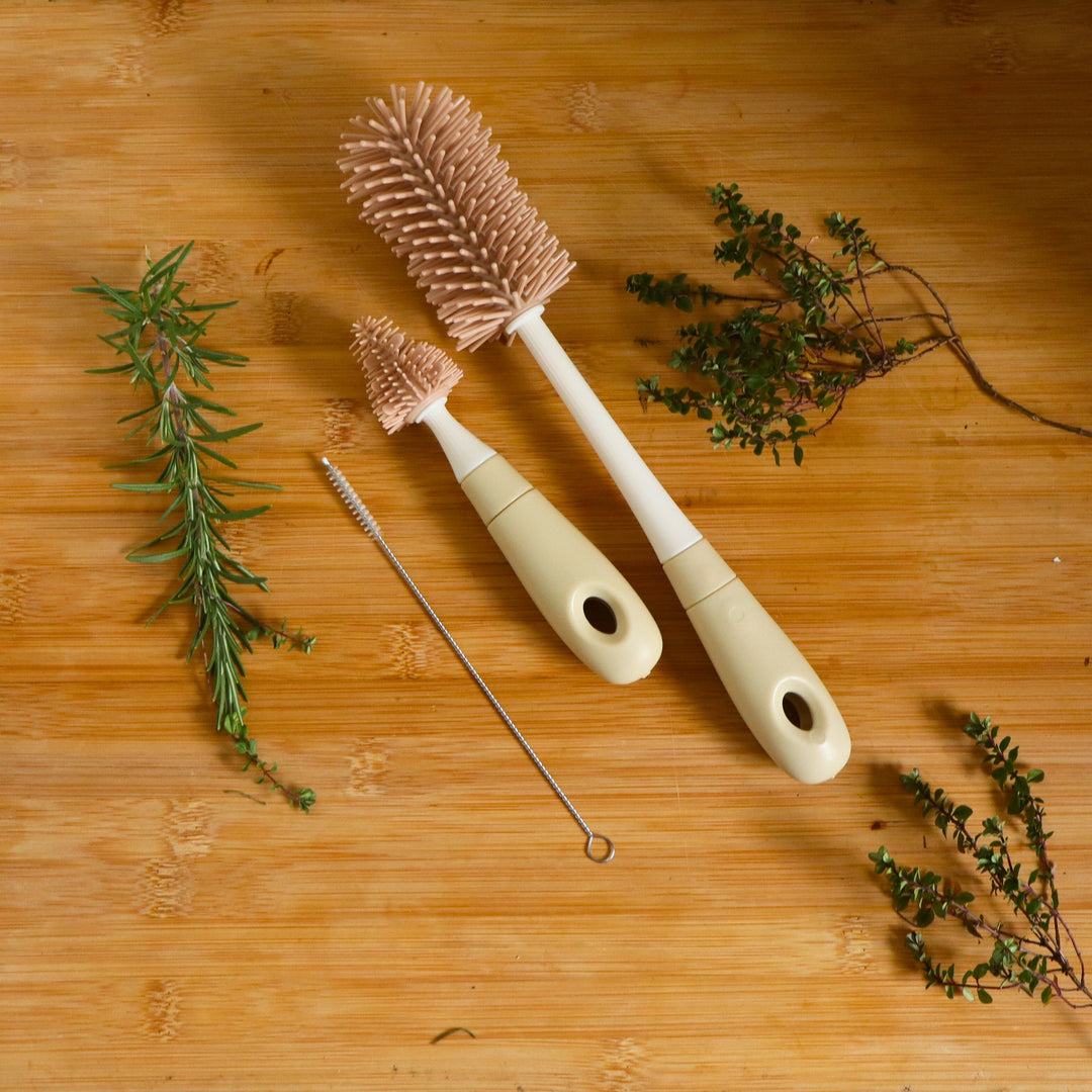 Bottle, Teat Nipple  & Straw Cleaning Brush - Silicone