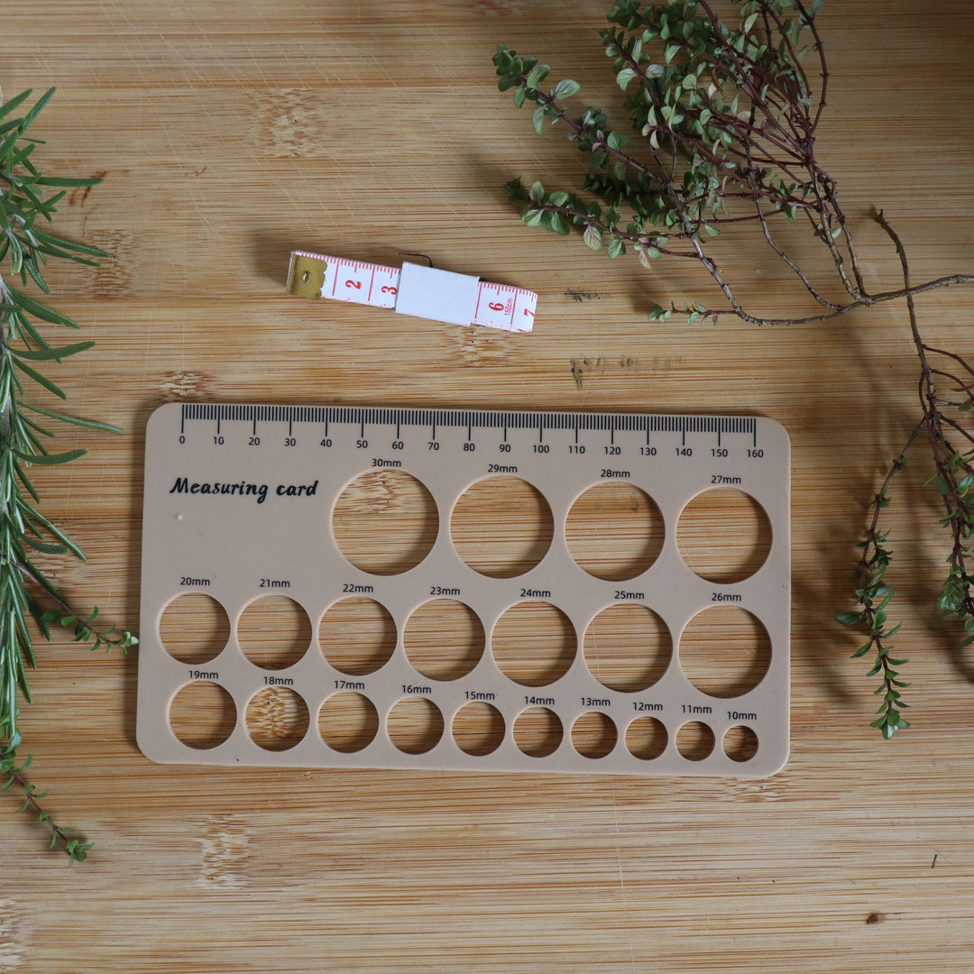Silicone Measuring Card - Nipple Size for your Pump