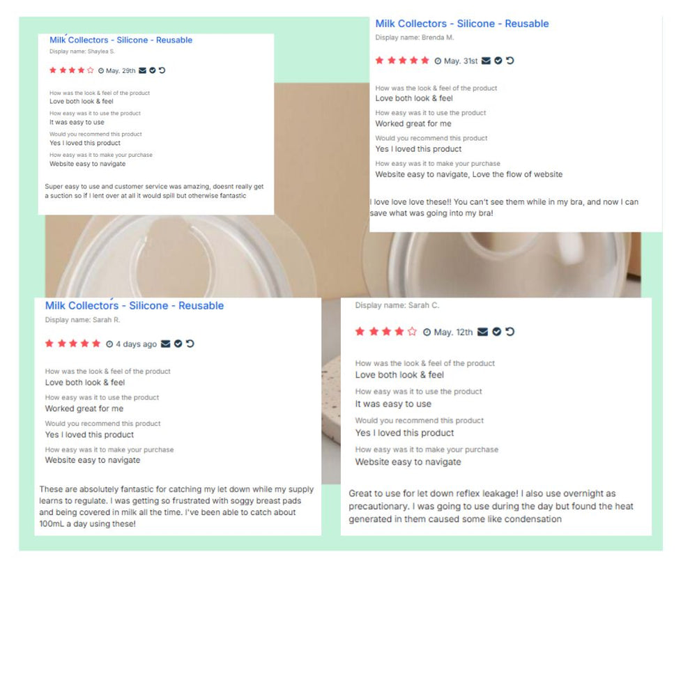 Milk Collectors - Silicone - Reusable