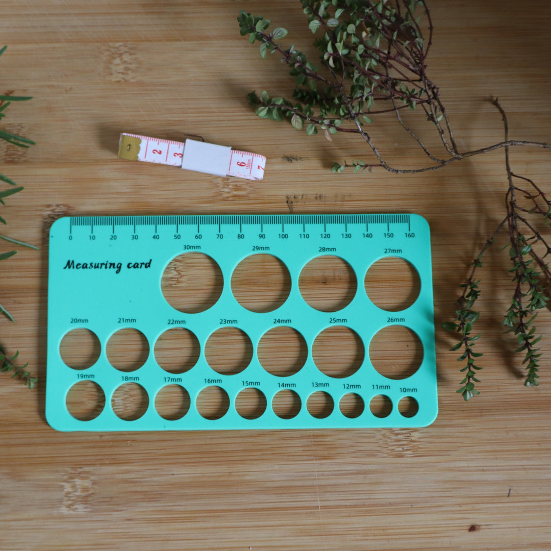 Silicone Measuring Card - Nipple Size for your Pump