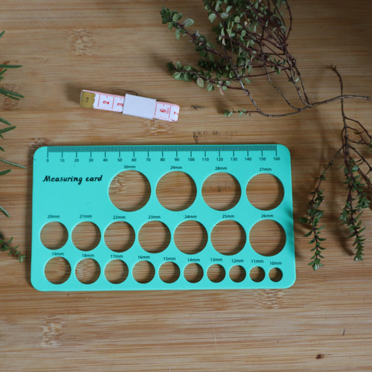 Silicone Measuring Card - Nipple Size for your Pump