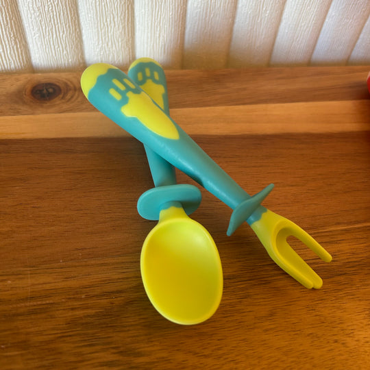 Silicone Bendable Fork and Spoon Set