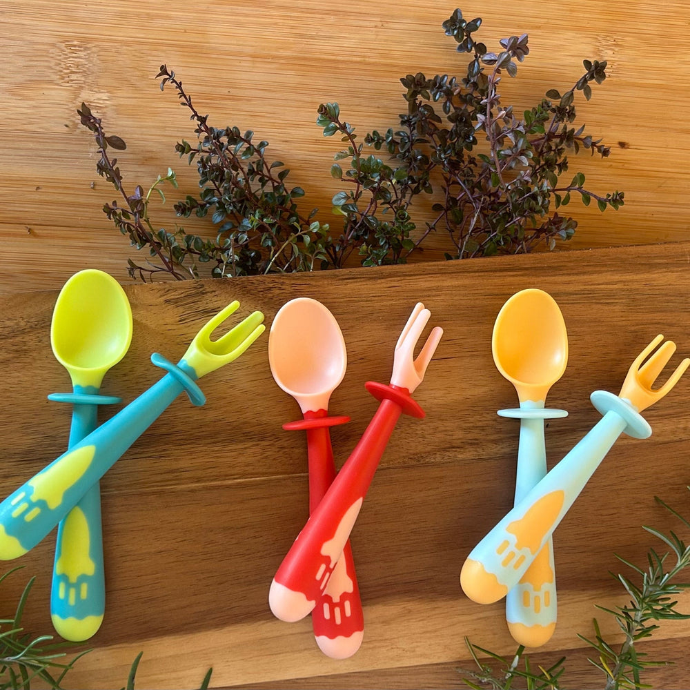 Silicone Bendable Fork and Spoon Set