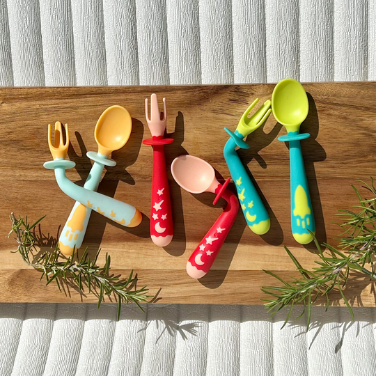 Silicone Bendable Fork and Spoon Set