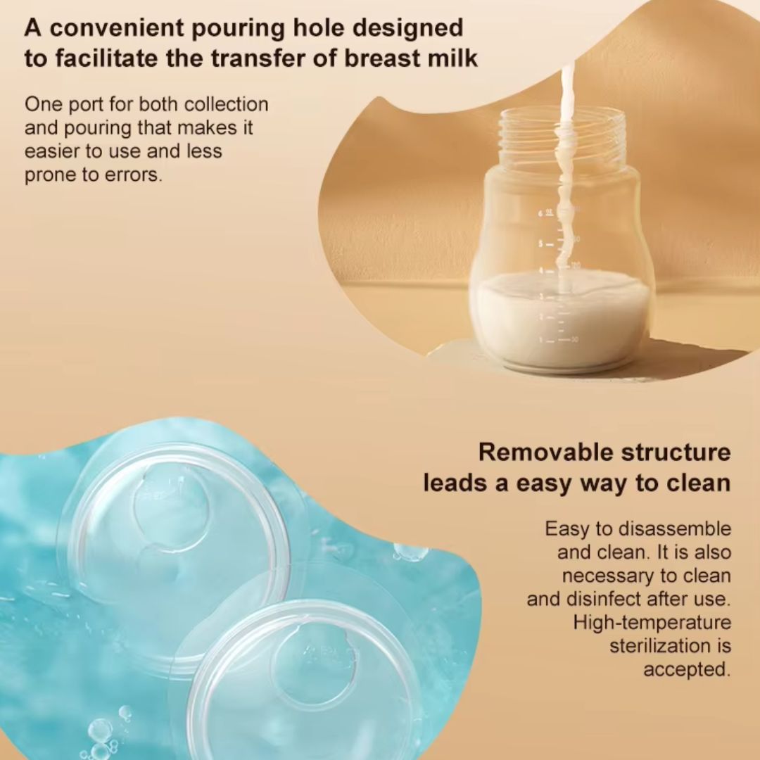 Breast Milk Collectors 2-Pack - Wearable, Leak-Proof Milk Catchers