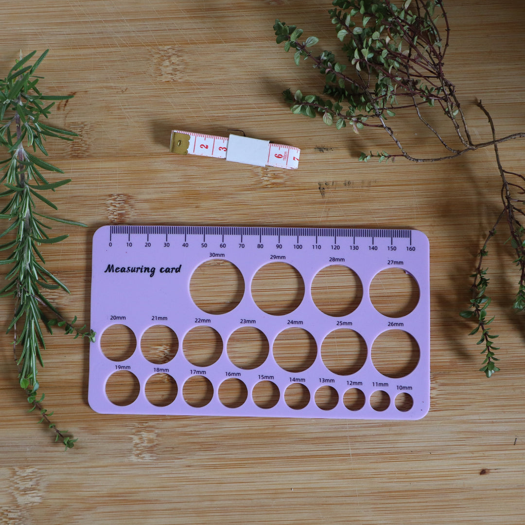Silicone Measuring Card - Nipple Size for your Pump