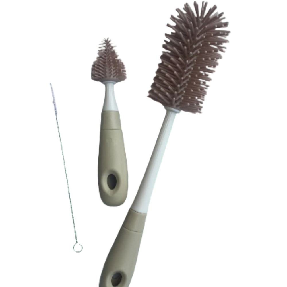 Bottle, Teat Nipple  & Straw Cleaning Brush - Silicone