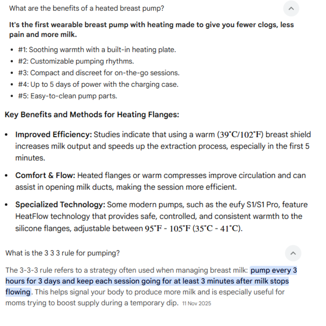 Heating Breast pump