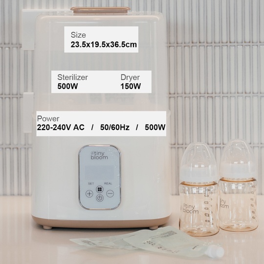 3-in-1 Baby Bottle Steriliser & Dryer - Steam Steriliser
