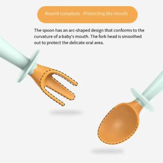 Baby spoon and fork set 