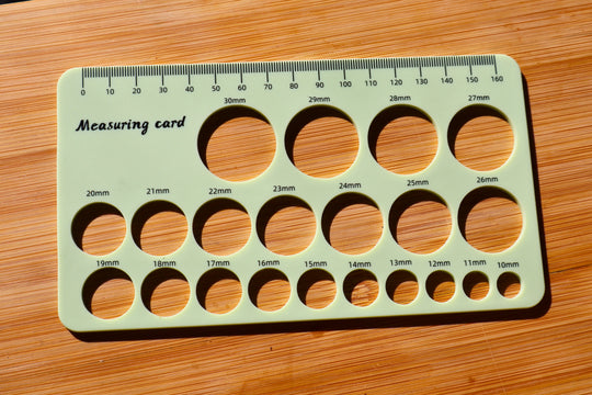 Silicone Measuring Card - Nipple Size for your Pump