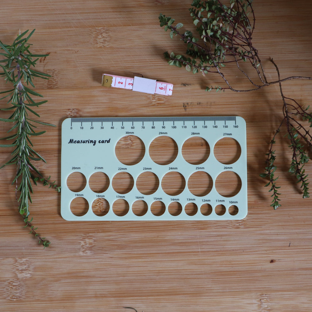 Silicone Measuring Card - Nipple Size for your Pump