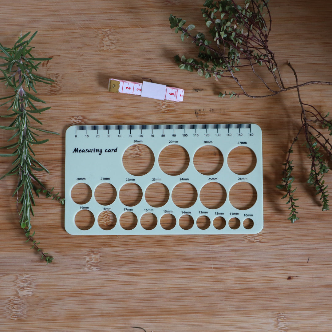 Silicone Measuring Card - Nipple Size for your Pump