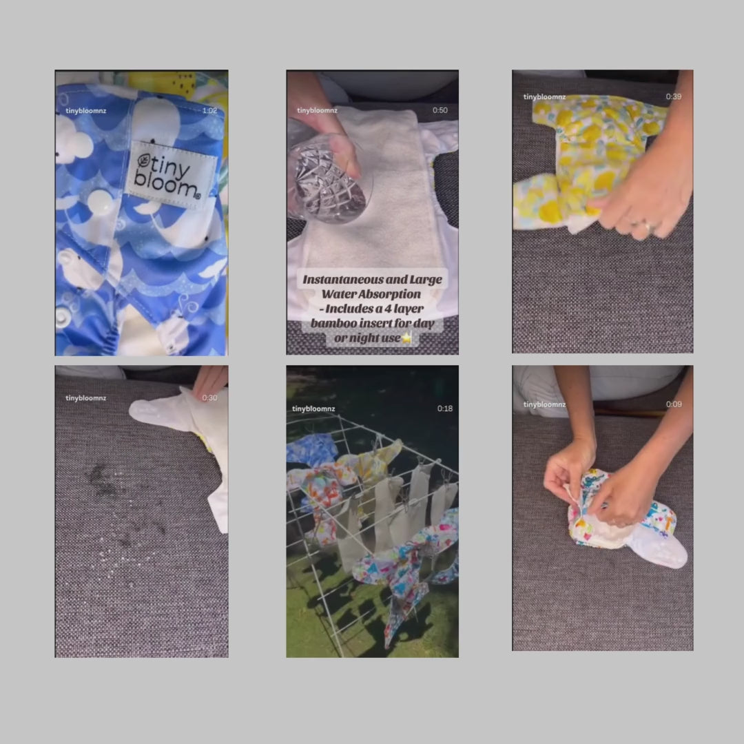 Cloth Nappy Starter Pack - 2 Pack Bundle - Save $13.99